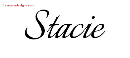 Calligraphic Name Tattoo Designs Stacie Download Free