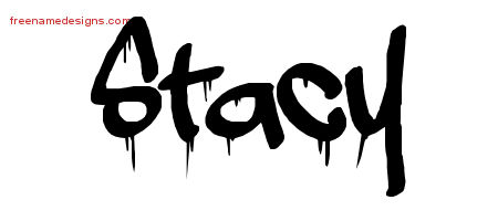 Graffiti Name Tattoo Designs Stacy Free Lettering