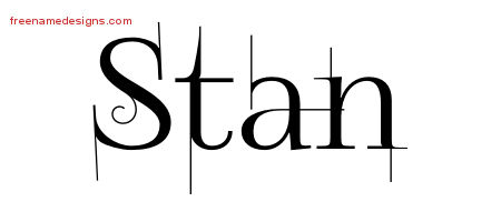 Decorated Name Tattoo Designs Stan Free Lettering