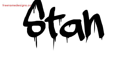 Graffiti Name Tattoo Designs Stan Free