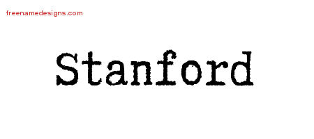 Typewriter Name Tattoo Designs Stanford Free Printout