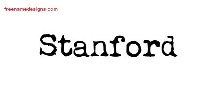 Vintage Writer Name Tattoo Designs Stanford Free