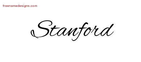 Cursive Name Tattoo Designs Stanford Free Graphic