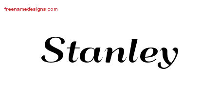 Art Deco Name Tattoo Designs Stanley Graphic Download