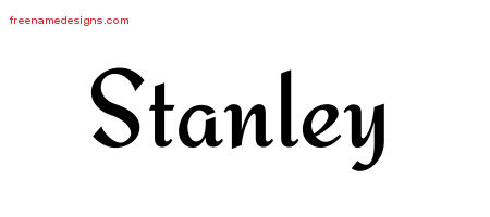 Calligraphic Stylish Name Tattoo Designs Stanley Free Graphic