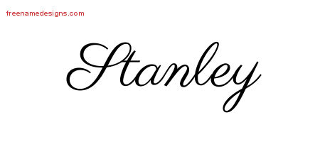 Classic Name Tattoo Designs Stanley Printable
