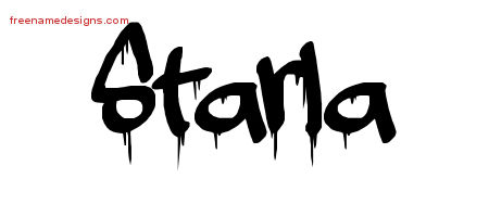 Graffiti Name Tattoo Designs Starla Free Lettering