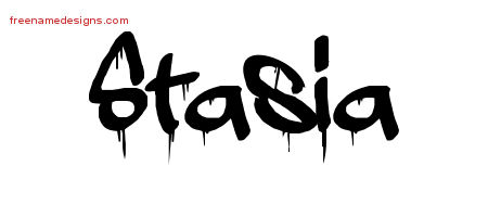 Graffiti Name Tattoo Designs Stasia Free Lettering
