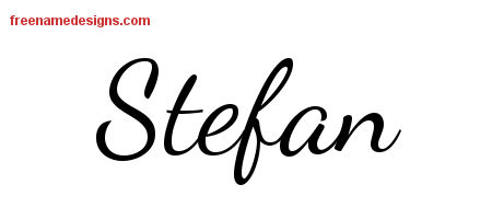 Lively Script Name Tattoo Designs Stefan Free Download