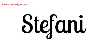 Handwritten Name Tattoo Designs Stefani Free Download