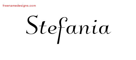 Elegant Name Tattoo Designs Stefania Free Graphic