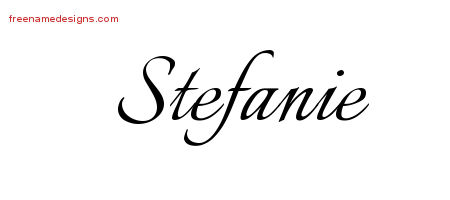 Calligraphic Name Tattoo Designs Stefanie Download Free