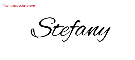 Cursive Name Tattoo Designs Stefany Download Free