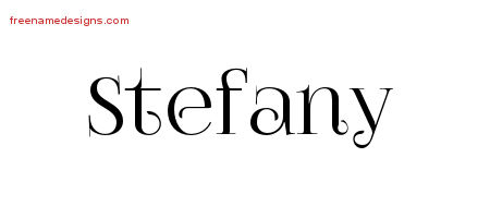 Vintage Name Tattoo Designs Stefany Free Download