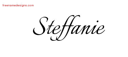 Calligraphic Name Tattoo Designs Steffanie Download Free