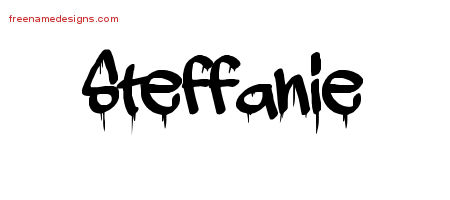 Graffiti Name Tattoo Designs Steffanie Free Lettering