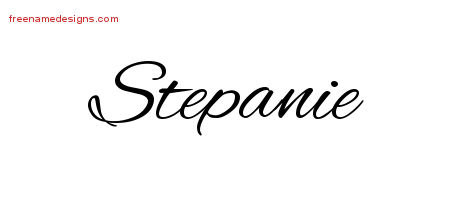 Cursive Name Tattoo Designs Stepanie Download Free