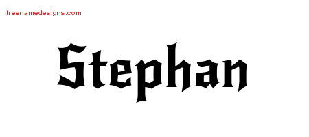 Gothic Name Tattoo Designs Stephan Download Free