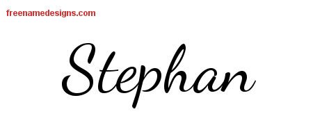 Lively Script Name Tattoo Designs Stephan Free Download