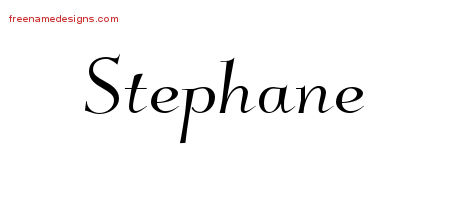 Elegant Name Tattoo Designs Stephane Free Graphic