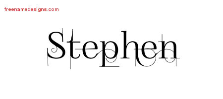 Decorated Name Tattoo Designs Stephen Free