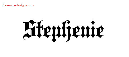 Old English Name Tattoo Designs Stephenie Free Old English Name Tattoo Designs Stephenie Free