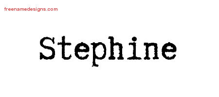 Typewriter Name Tattoo Designs Stephine Free Download