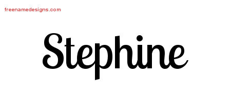 Handwritten Name Tattoo Designs Stephine Free Download