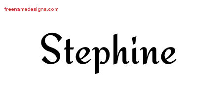Calligraphic Stylish Name Tattoo Designs Stephine Download Free