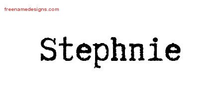 Typewriter Name Tattoo Designs Stephnie Free Download