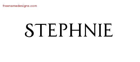 Regal Victorian Name Tattoo Designs Stephnie Graphic Download