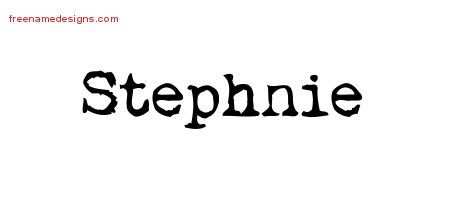 Vintage Writer Name Tattoo Designs Stephnie Free Lettering