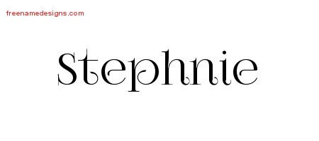 Vintage Name Tattoo Designs Stephnie Free Download