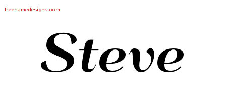 Art Deco Name Tattoo Designs Steve Graphic Download Art Deco Name Tattoo Designs Steve Graphic Download