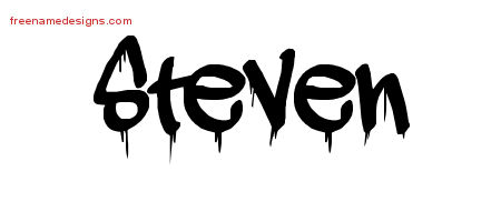 Graffiti Name Tattoo Designs Steven Free Lettering