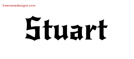Gothic Name Tattoo Designs Stuart Download Free