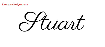 Classic Name Tattoo Designs Stuart Printable