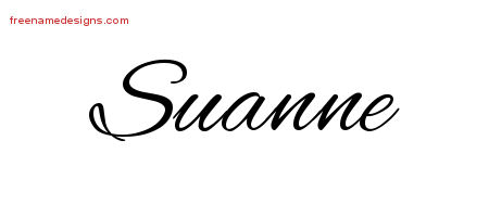 Cursive Name Tattoo Designs Suanne Download Free
