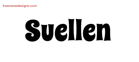 Groovy Name Tattoo Designs Suellen Free Lettering