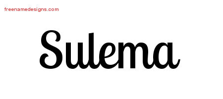 Handwritten Name Tattoo Designs Sulema Free Download