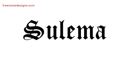 Blackletter Name Tattoo Designs Sulema Graphic Download