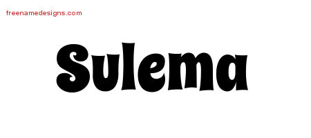 Groovy Name Tattoo Designs Sulema Free Lettering