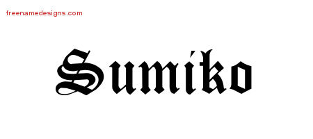 Blackletter Name Tattoo Designs Sumiko Graphic Download