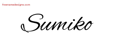 Cursive Name Tattoo Designs Sumiko Download Free
