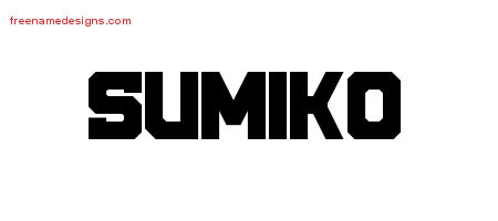 Titling Name Tattoo Designs Sumiko Free Printout