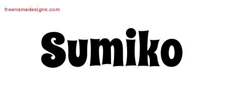 Groovy Name Tattoo Designs Sumiko Free Lettering