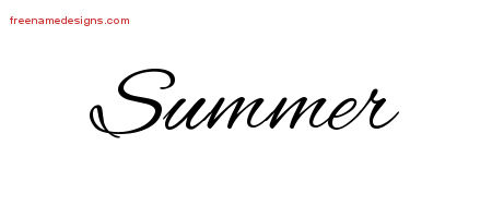 Cursive Name Tattoo Designs Summer Download Free