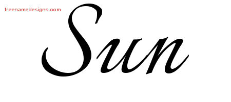 Calligraphic Name Tattoo Designs Sun Download Free Calligraphic Name Tattoo Designs Sun Download Free