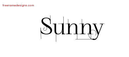 Decorated Name Tattoo Designs Sunny Free