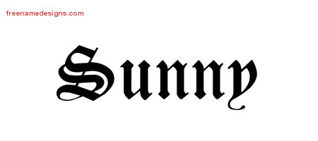 Blackletter Name Tattoo Designs Sunny Graphic Download